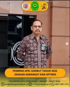 PA Depok Targetkan Predikat WBK 2026, Pembina Apel Tekankan Integritas dan Pelayanan Publik
